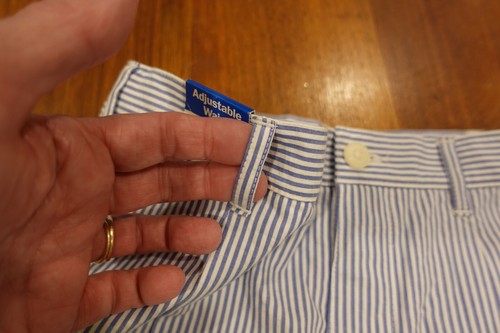 NEW! Boys Talbots Kids Blue & White Striped Seersucker Pants - Size 12 - Picture 15 of 24