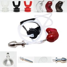 Silicone Piss Flow Into Mouth Sleeve Urinal Mouth Gag Urethra Plug DIY accessory