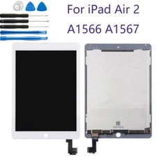 For iPad Air 2 A1566 /A1567 LCD Display Touch Screen Digitizer Replacement White