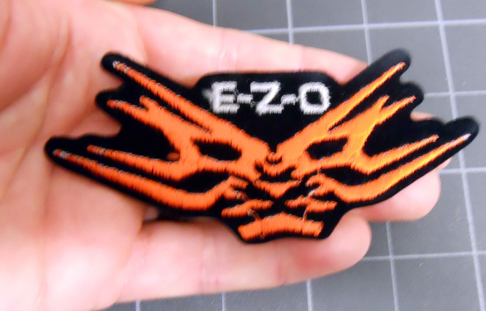 E-Z-O Iron On Patch Embroidered Vintage NEW EZO Fire Japan Heavy Metal Loudness
