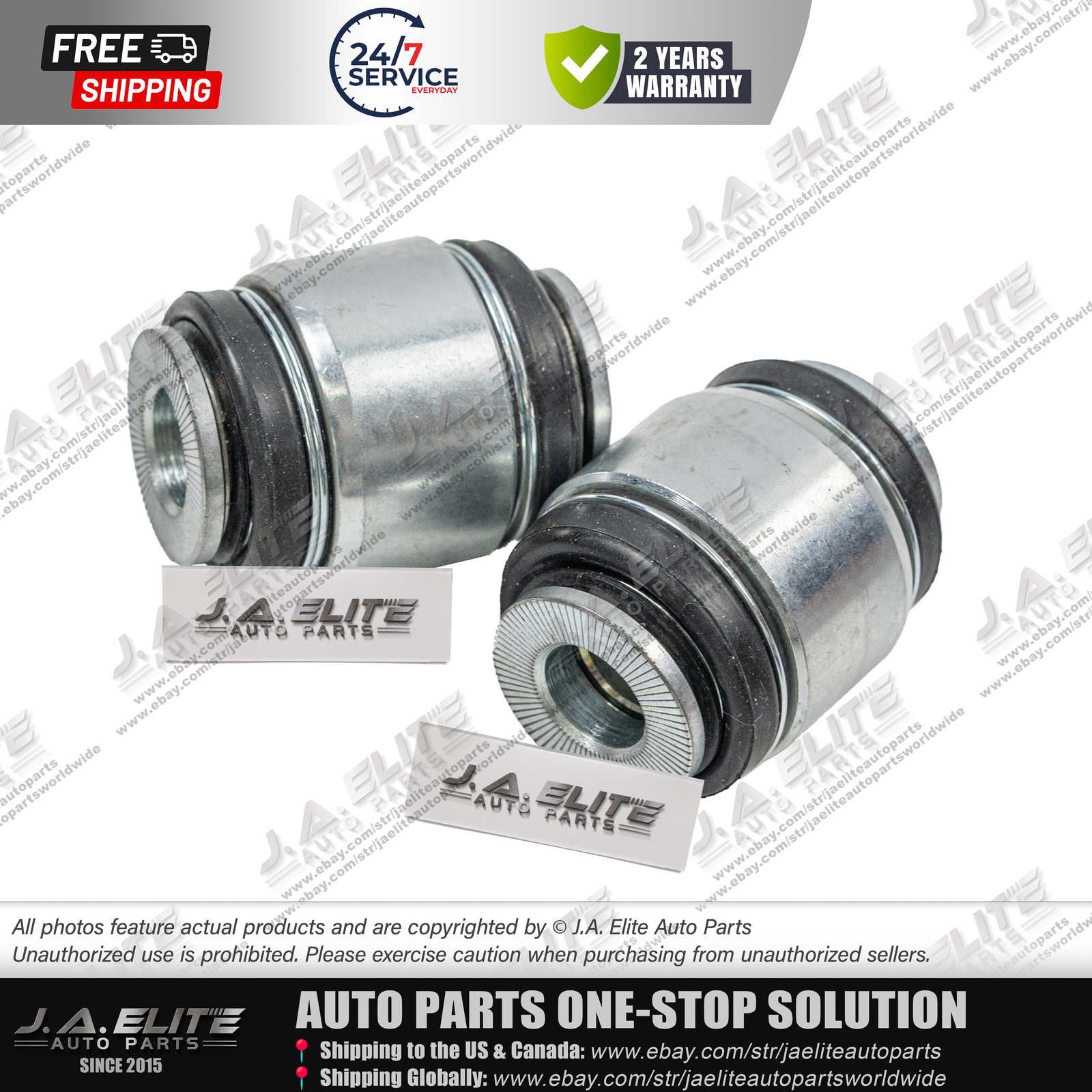 2pcs Rear Side Lower Control Arm Small Bushing fit Maserati Levante, 670106331/4
