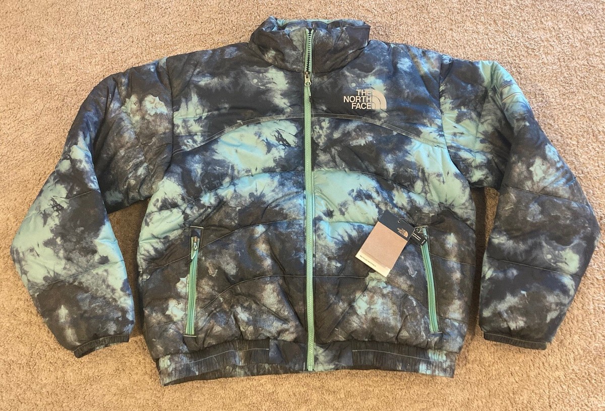 The North Face 2000 2k Puffer Jacket Mens Large Tie Dye Blue