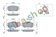 BRAKE PADS SET FRONT FITS HYUNDAI I30 KIA CEED PROCEED XCEED 10-16H 1116-