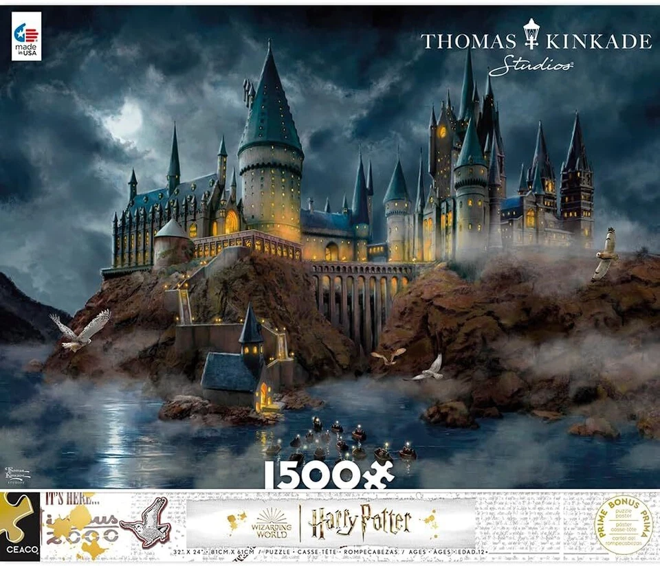 - Rompecabezas Thomas Kinkade - Harry Potter - Castillo de Hogwarts - 1500 piezas Foto 2 de 2