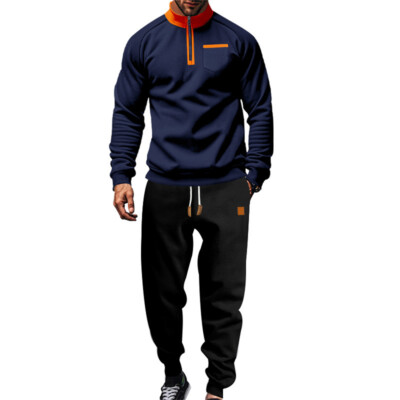 Mens Sweatsuits Piece Sweatshirt Tracksuit Sets Pants Jogging
