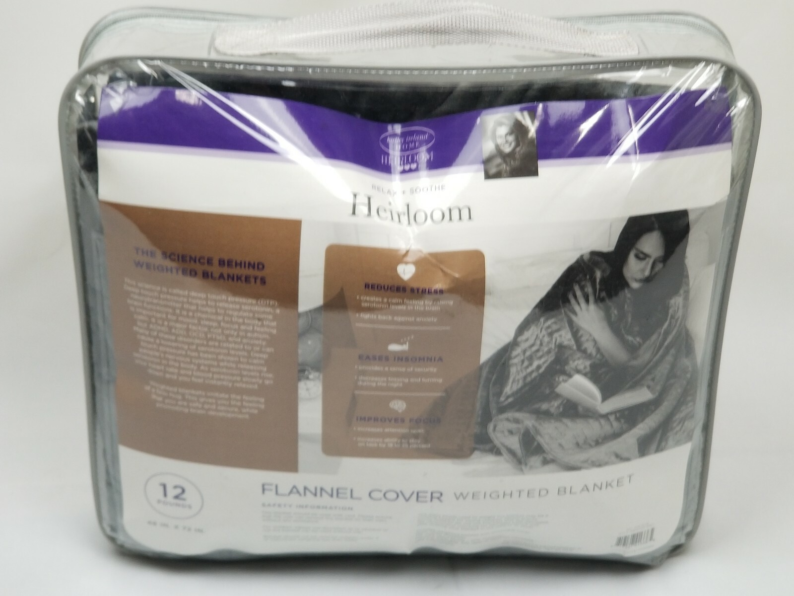 Kathy Ireland Heirloom Flannel Weighted Blanket 12lbs eBay
