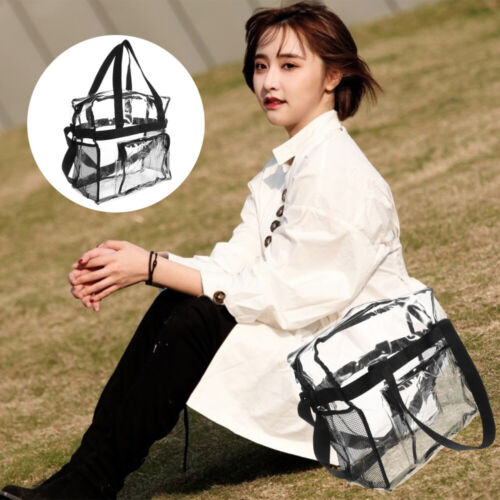  Transparent Jelly Bag Pvc Miss Womens Tote Bags for Work Fish Tank Background - 第 1/12 張圖片