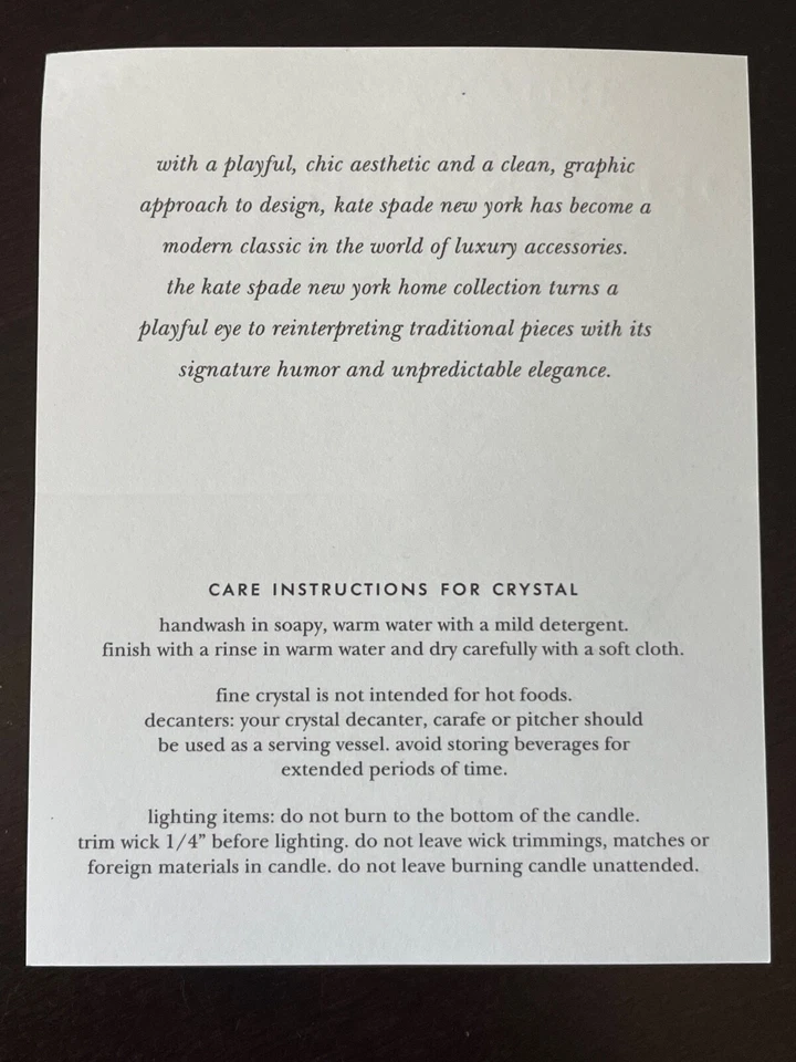 KATE SPADE JARRA "DOS DE UNA CLASE" "NUESTRA" GRABADA - CAJA ABIERTA, NUNCA USADA Foto 4 de 4