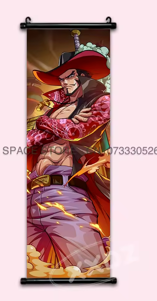 Anime One Piece Luffy Zoro Chopper Scroll Poster Anime Manga Wall