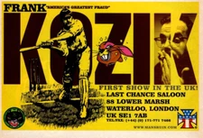 1999 FRANK KOZIK ART EXHIBIT PRINT ADVERTISING,  PROMO AD POP CULTURE ADVERT