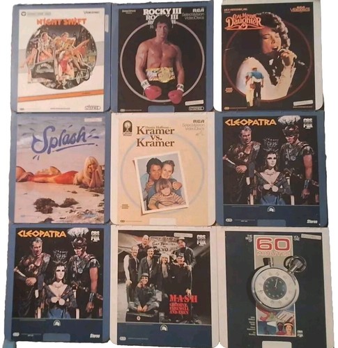 CED MOVIE DISCS  For $3 You Choose See Pics. Stallone ~ Travolta ~ Eastwood 