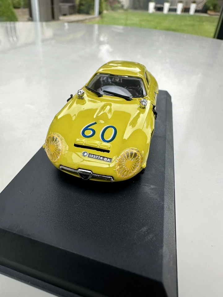 Best 1:43 1963 Alfa Romeo TZ1 Zagato 1965 Targa Florio Rally Die Cast Model Car - Image 2 of 4