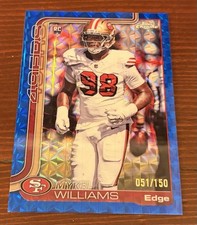 2025 Chrome #352 Mykel Williams Blue Geometric Refractor RC 51/150 49ers