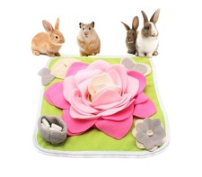 Rabbit Foraging Mat Snuffle Mat for Small Animals Bunny Puzzle Toys Pets Inte...