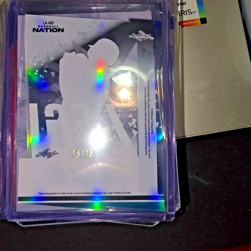 BÉISBOL NATION CLEAR LA-AB1 2025 TROQUELADO LEYENDA AUTOMÁTICO ADRIAN BELTRE AUTOMÁTICO 15/15 Foto 2 de 4