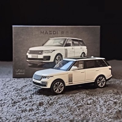 1/64 White Range Rover Alloy Die Cast Model Car - Luxury SUV - High-quality New 