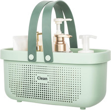 Plastic Storage Basket with Handle Portable Shower Caddy Tote Organizer Basket B