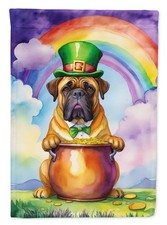 Caroline's Treasures Bullmastiff St Patrick's Day House Flag DAC5507CHF