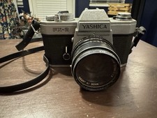 Yashica FX-2 35mm SLR Film Camera with Yashica 50mm F1.9 lens Untested As Is