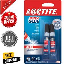 Super Glue 0.07 oz. Liquid Clear Tubes 2-Pack 