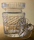 Vintage Waterford Castlemaine Cut Crystal Honey Jar & Lid, Pre-owned & Excellent