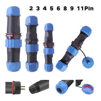 IP68 Wasserdicht Stecker Buchse Inline Stecker Luftfahrt 2,3,4,5,6,7,9, 11 Polig