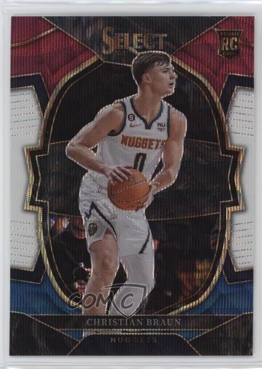 2022-23 Panini Select Concourse Tri-Color Prizm Christian Braun #85 12rc