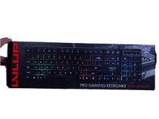LVLUP Pro Gaming Keyboard LED Backlit Keys Multimedia Button Durable Keycaps