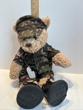 Build A Bear Military US Army Camo Uniform Plush Toy w/Boots Dog Tag Hat Boxers