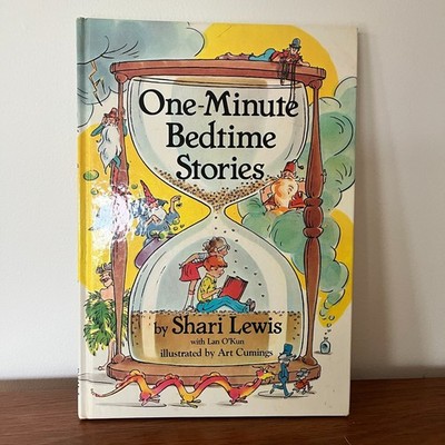 *Signed* One-Minute Bedtime Stories by Shari Lewis Hardcover Book 1982 First Ed.