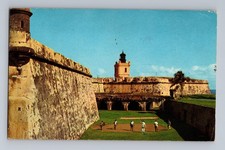 Golfing at El Morro Jan Juan Puerto Rico Postcard Colourpicture Spanish Fortress