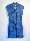 Gorman – Size 12 – Blue Cotton Denim Button Up Belted Dress –Excellent Condition