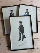set of 3 Hugh Evelyn prints depicting British military uniforms 1831, 1895, 1900