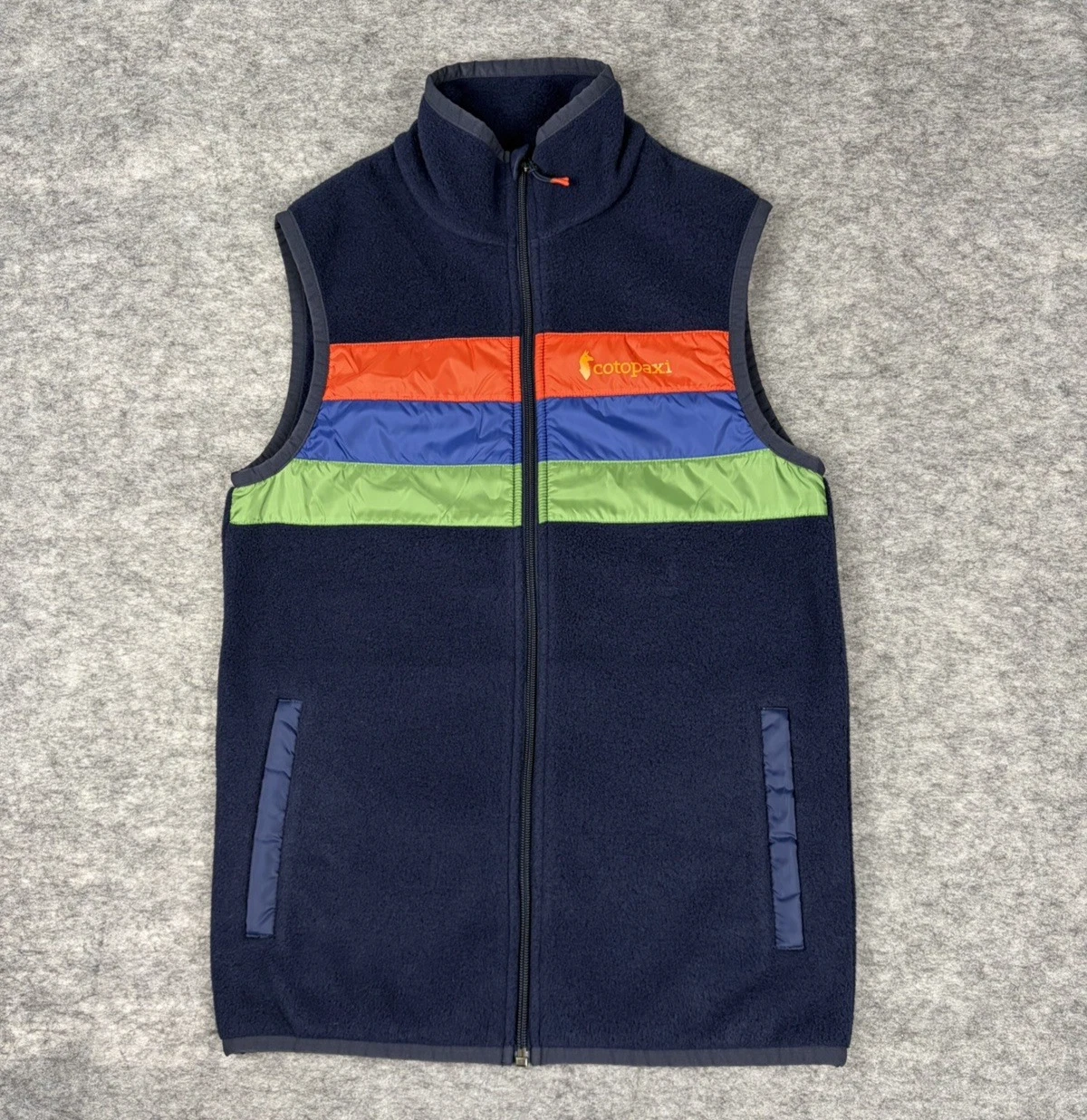 Cotopaxi Vest Mens XS Teca Fleece Full Zip Colorblock Outdoors Hiking Nature