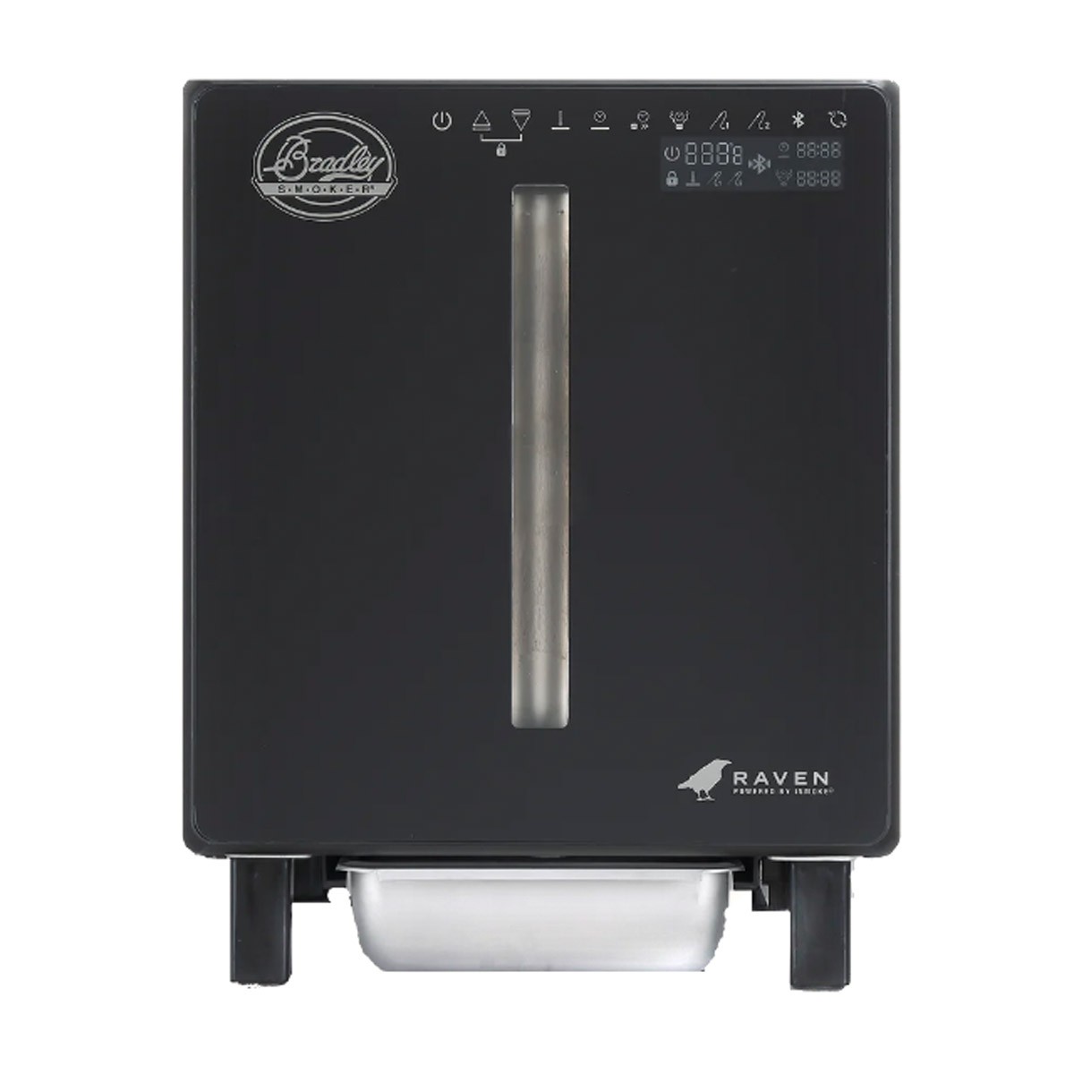 Bradley Smoker Raven 4 Rack Electric Smoker Bluetooth Controlled BS1120BT Black