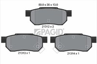 Bremsbelagsatz BremsklöTze FüR Honda Civic VI Hatchback EJ EK CRX III EH
