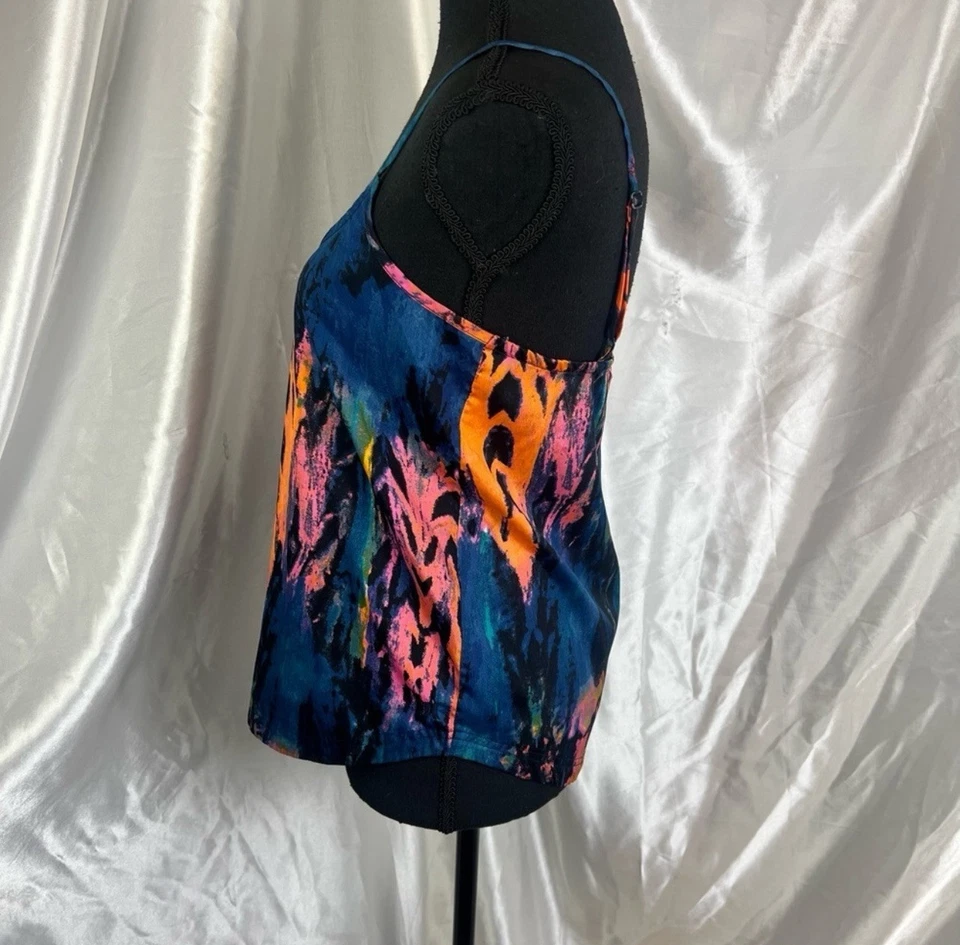 Camiseta sin mangas Hurley Neon Tie-Dye Camisola - Y2K Surf Skate Estética Talla Pequeña Foto 3 de 4