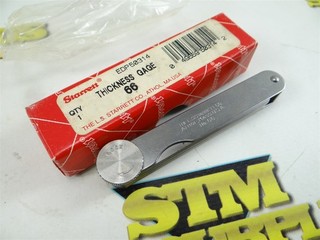 NEW STARRETT NO.66 THICKNESS / FEELER GAGE SET .0015" TO .025"