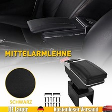 Auto Mittelarmlehne Universal Schwarz Mittelkonsole Armlehne für Meiste Auto KFZ