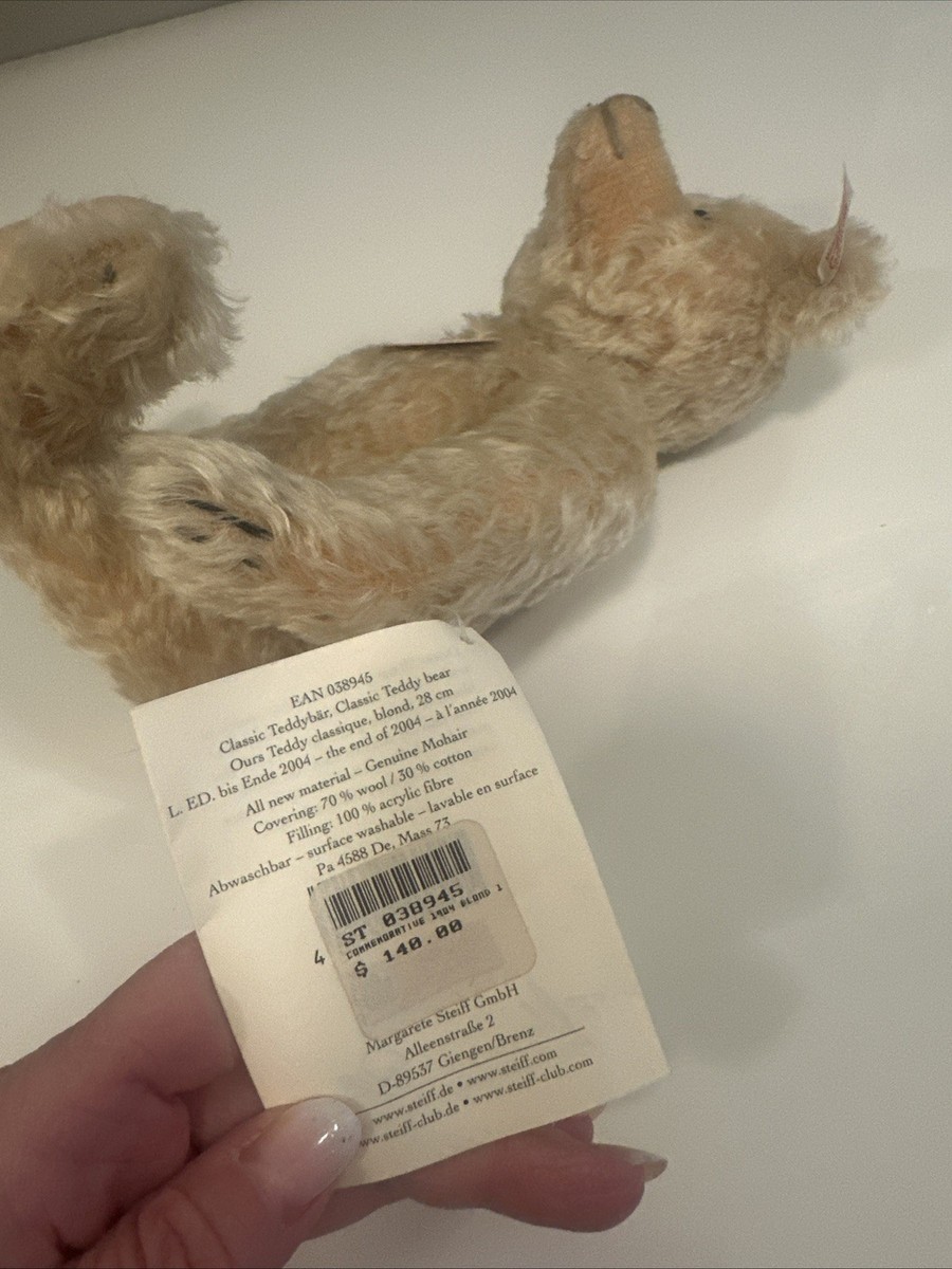 Steiff Classic Teddy Bear 2004 Limited Edition 28cm EAN 038945