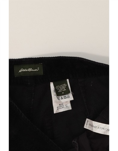 EDDIE BAUER Womens Bootcut Corduroy Trousers US 8 Medium W32 L31 Black BA01 - Picture 3 of 3
