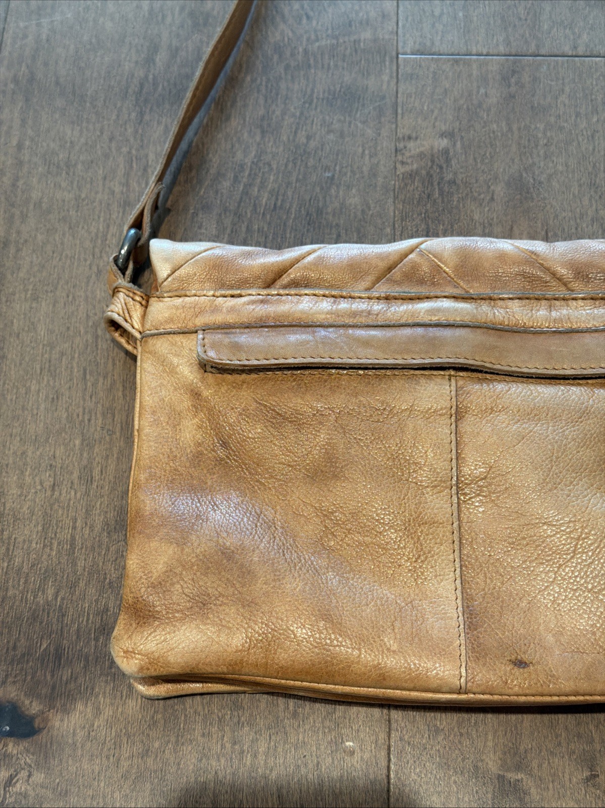 Latico Patchwork Brown Genuine Leather Small Cros… - image 6