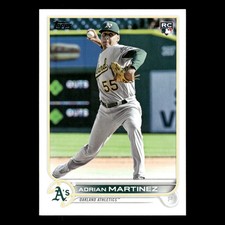 Adrian Martinez Rookie #US77 2022 Topps Update Oakland Athletics Baseball Card