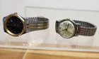 Lot of 2 Vintage Timex Men's Hand Wind Wristwatches Day Date Parts Repair