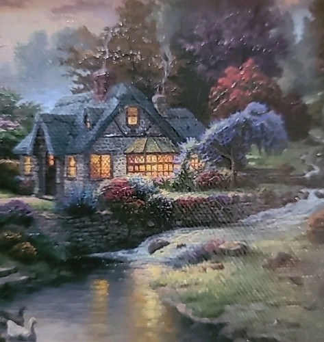 Thomas Kinkade's Collectors Membership Painting Stillwater Cottage - Picture 6 of 8