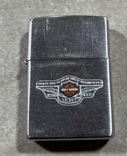 Harley-Davidson 90th Anniversary Zippo Lighter Silver Tone Bottom Stamp XIV
