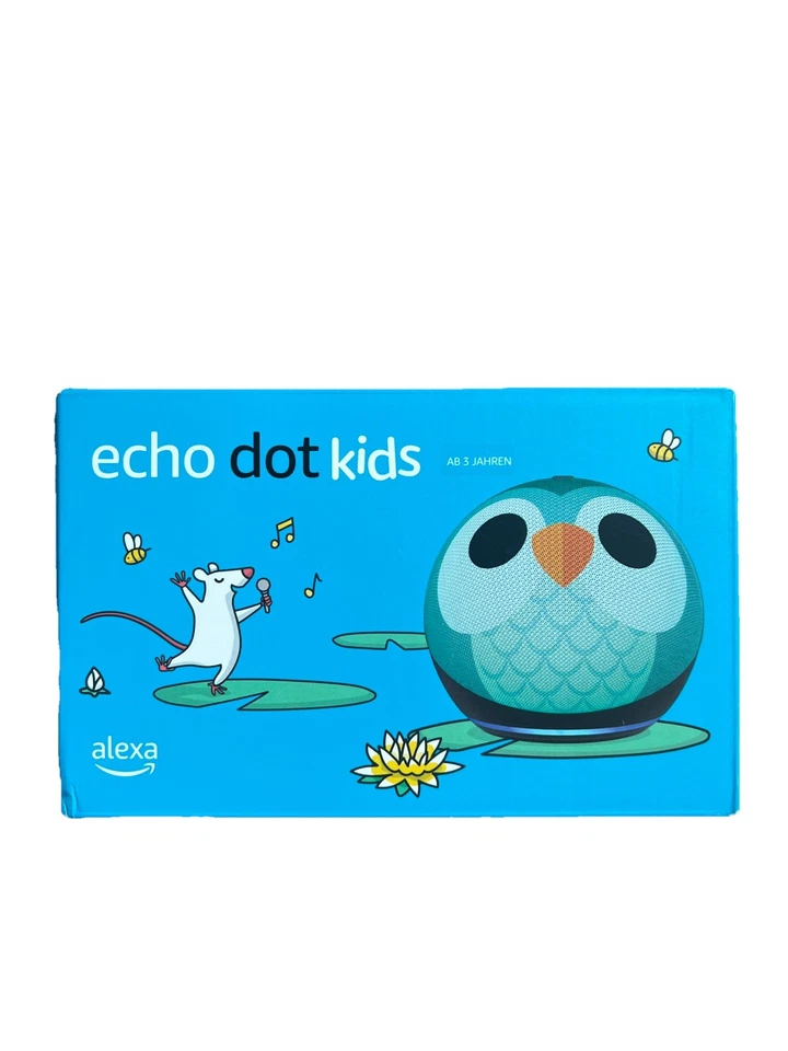 Amazon Echo Dot Kids Edition 5. Gen Smart Lautsprecher - Eulen-Design Eule NEU