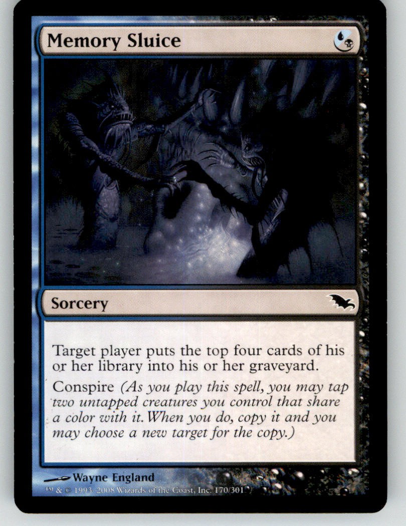 Memory Sluice 170 Common Shadowmoor Magic: The Gathering Near Mint