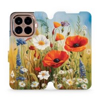 HandyhüLle Mit Klappe FüR Xiaomi 15T Pro Mobiwear Case Flip Cover Wiesenblumen