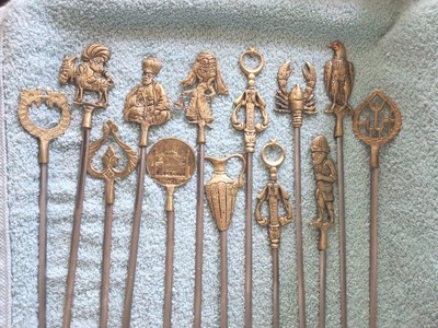 13er Set Spieße Bits Messing Made In Turkey Handarbeit 1960